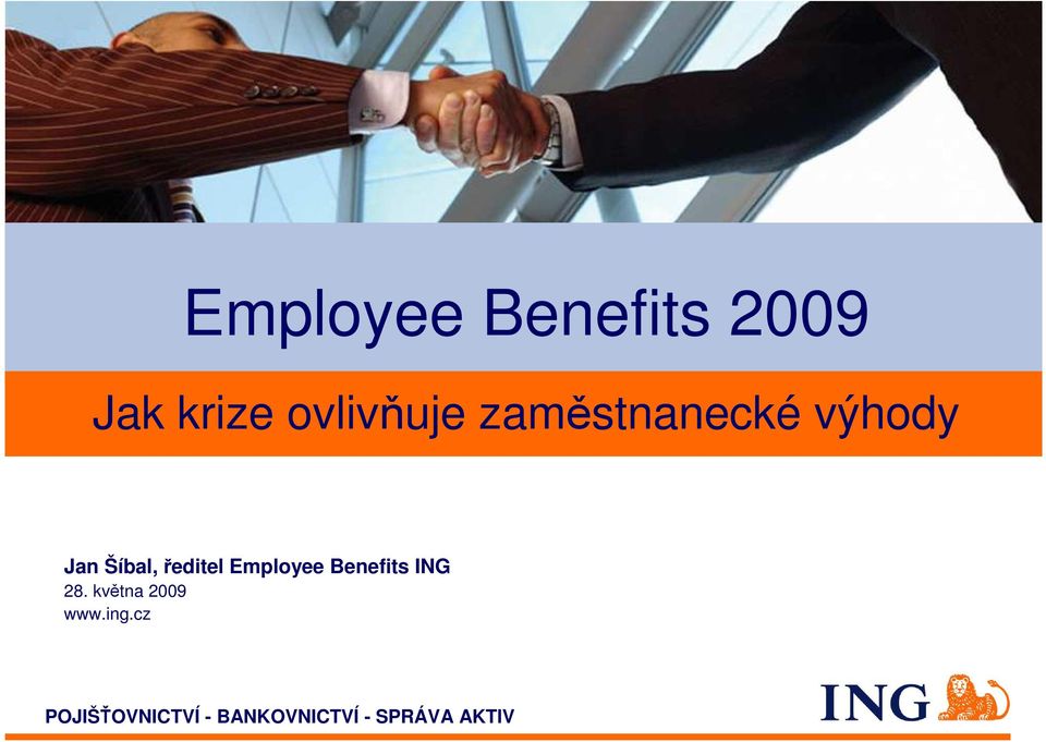 Employee Benefits ING 28. května 2009 www.