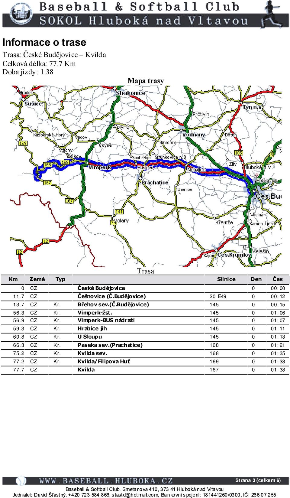 Budějo vice) 20 E49 0 00:12 13.7 CZ Kr. Břehov sev.(č.budějo vice) 145 0 00:15 56.3 CZ Kr. Vimperk-žst. 145 0 01:06 56.9 CZ Kr.