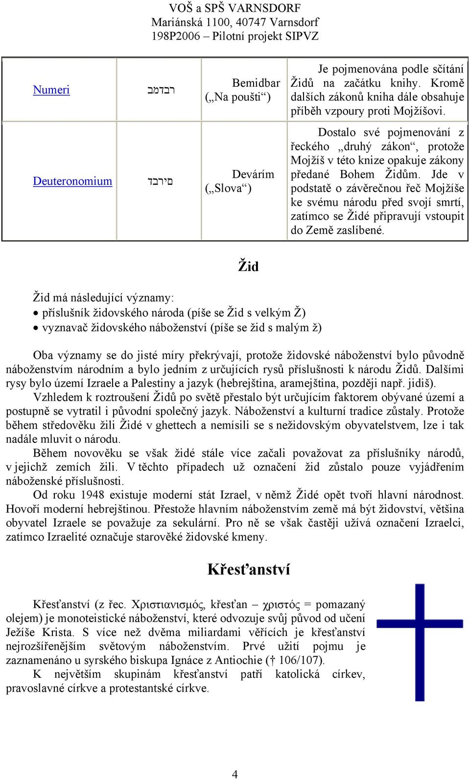 Jde v podstatě o závěrečnou řeč Mojžíše ke svému národu před svojí smrtí, zatímco se Židé připravují vstoupit do Země zaslíbené.