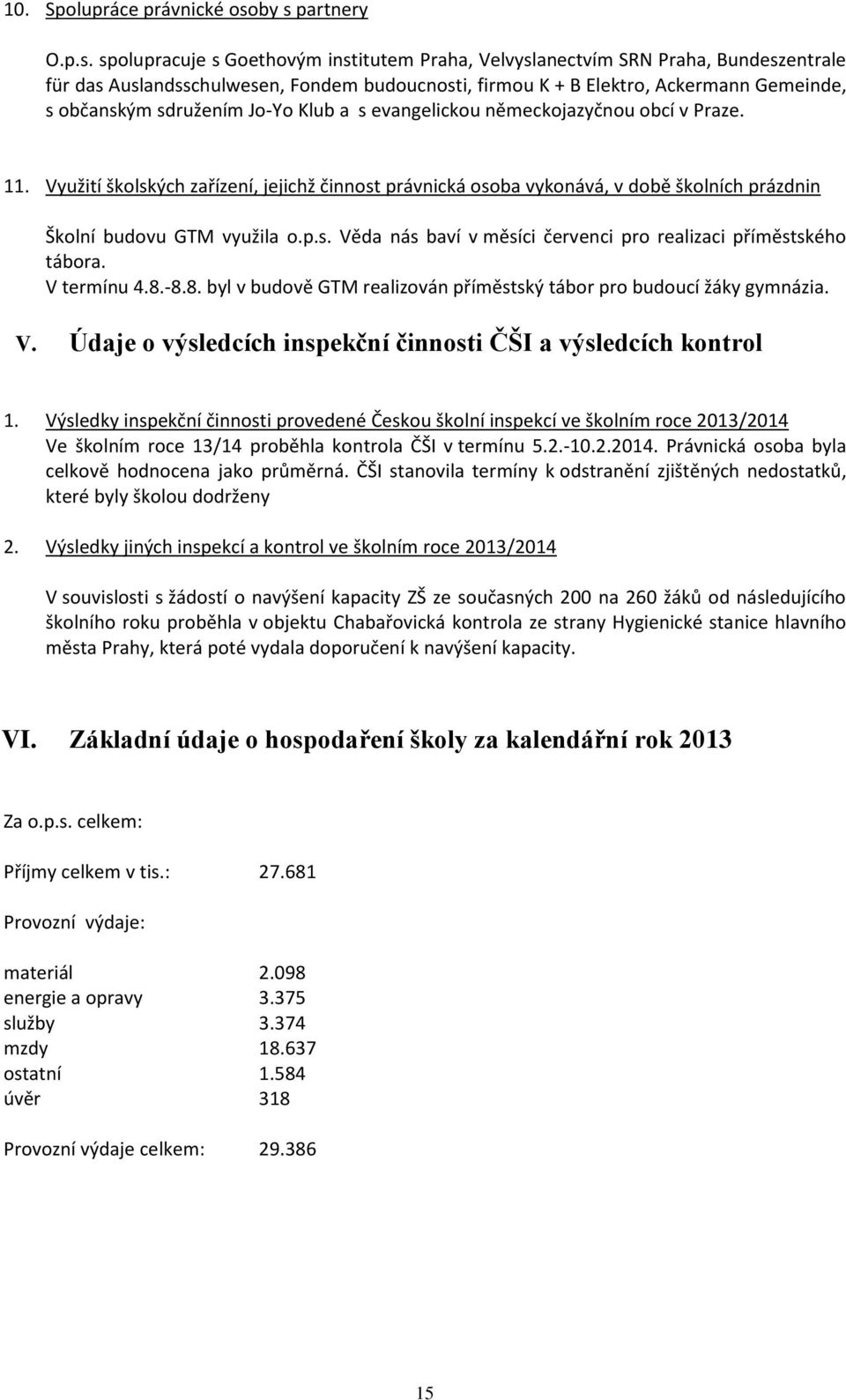 občanským sdružením Jo-Yo Klub a s evangelickou německojazyčnou obcí v Praze. 11.