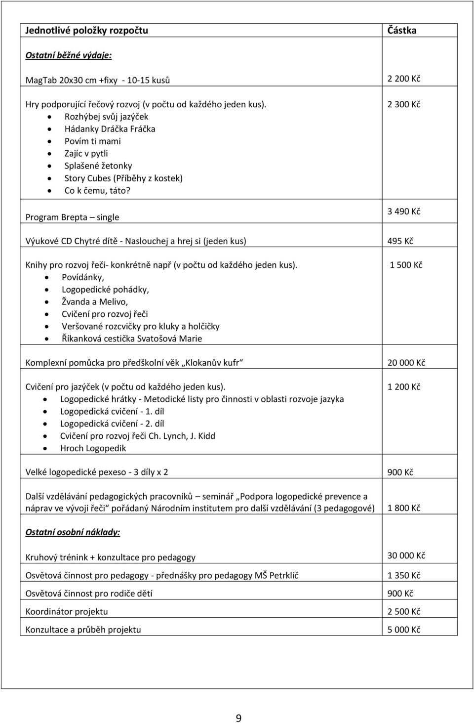 Program Brepta single Výukové CD Chytré dítě - Naslouchej a hrej si (jeden kus) Knihy pro rozvoj řeči- konkrétně např (v počtu od každého jeden kus).