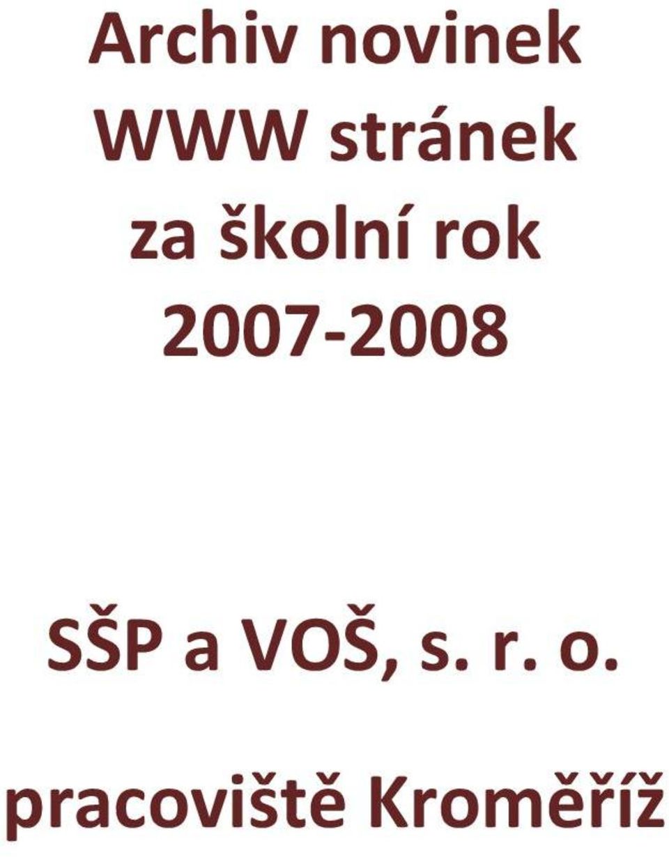 2007-2008 SŠP a VOŠ, s.