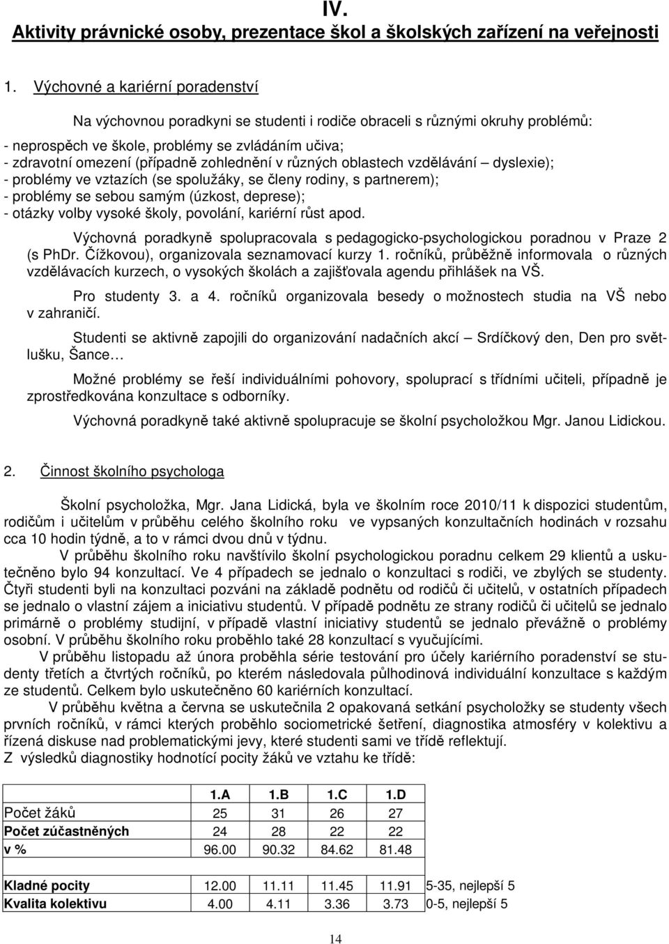 zohledn ní v r zných oblastech vzd lávání dyslexie); - problémy ve vztazích (se spolužáky, se leny rodiny, s partnerem); - problémy se sebou samým (úzkost, deprese); - otázky volby vysoké školy,