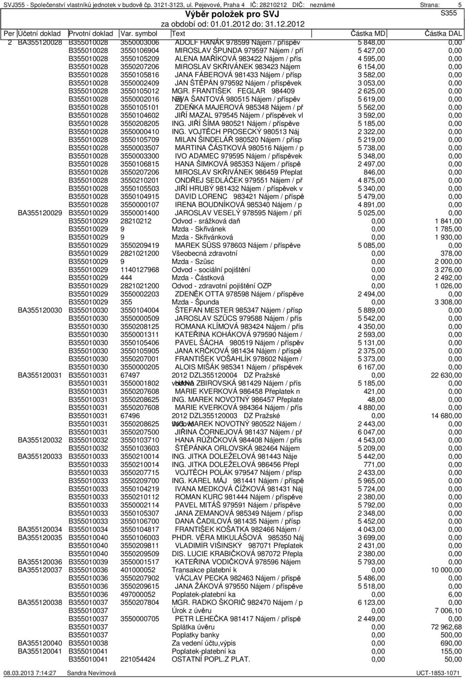 příspěvek 3 053,00 B355010028 3550105012 MGR.