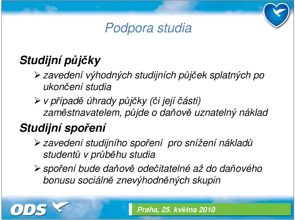 náklad Studijní spoření zavedení studijního spoření pro snížení nákladů studentů v průběhu