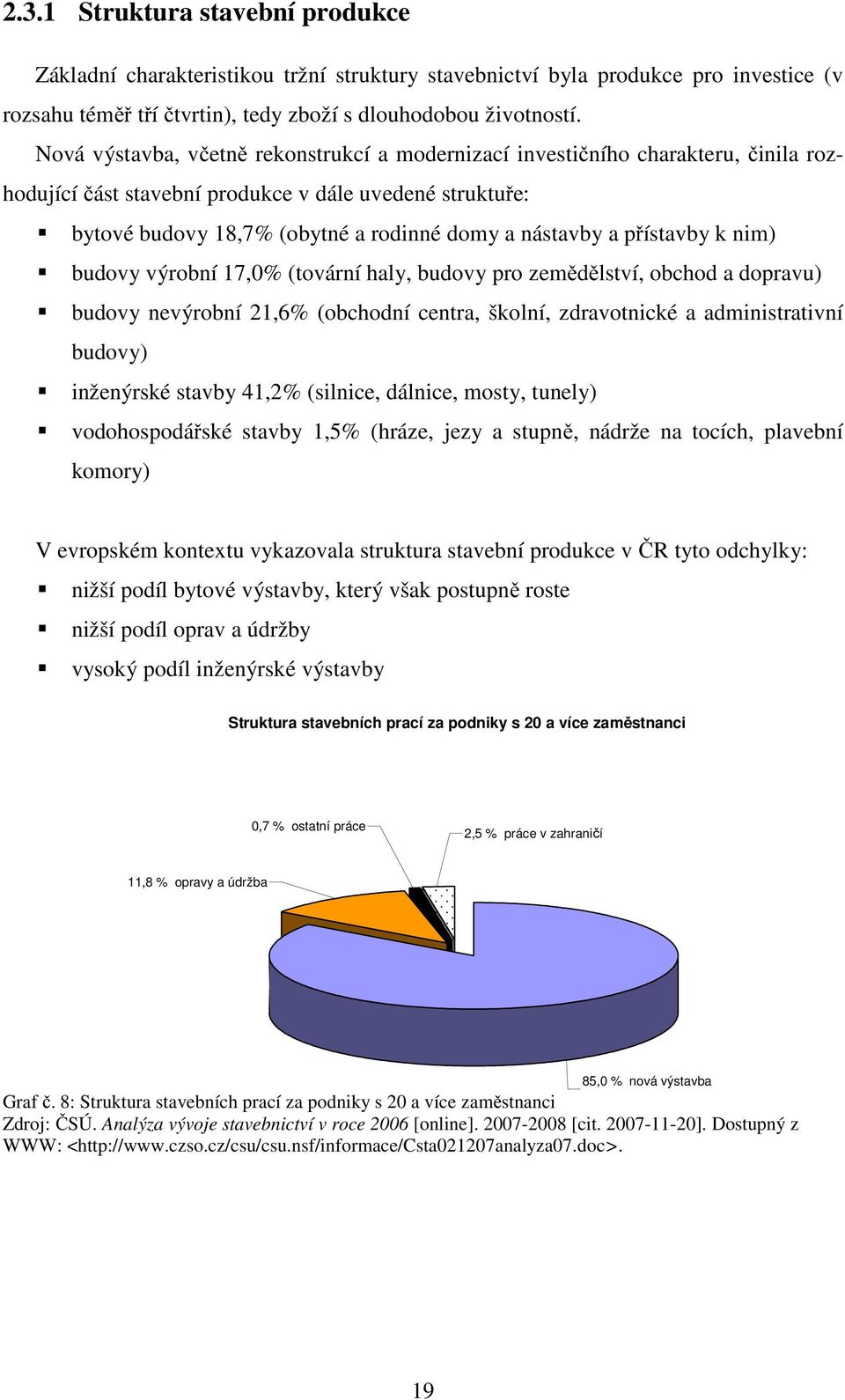 přístavby k nim) budovy výrobní 17,0% (tovární haly, budovy pro zemědělství, obchod a dopravu) budovy nevýrobní 21,6% (obchodní centra, školní, zdravotnické a administrativní budovy) inženýrské