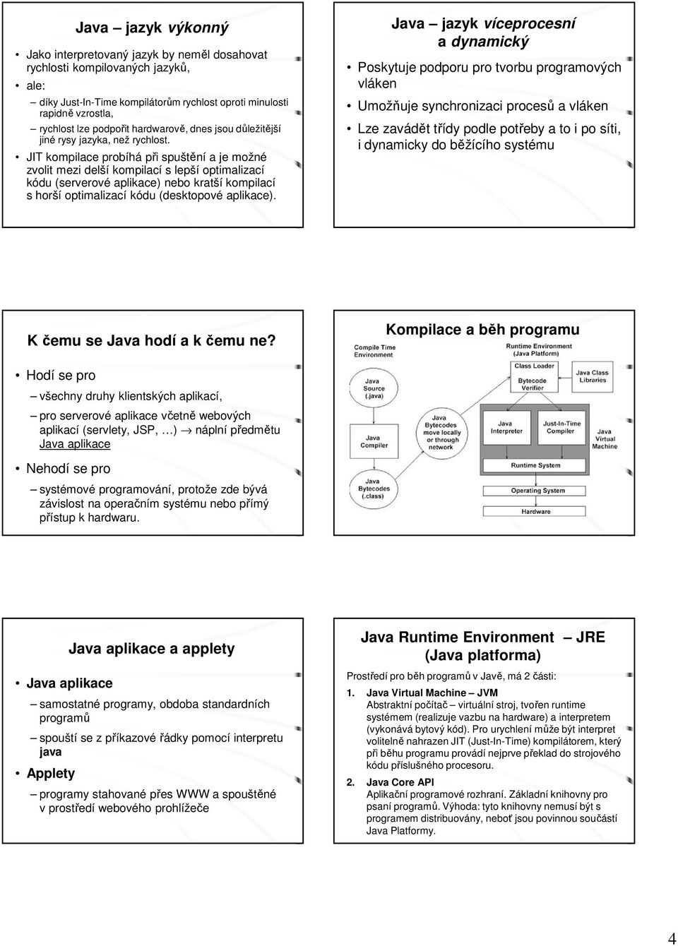 JIT kompilace probíhá při spuštění a je možné zvolit mezi delší kompilací s lepší optimalizací kódu (serverové aplikace) nebo kratší kompilací s horší optimalizací kódu (desktopové aplikace).