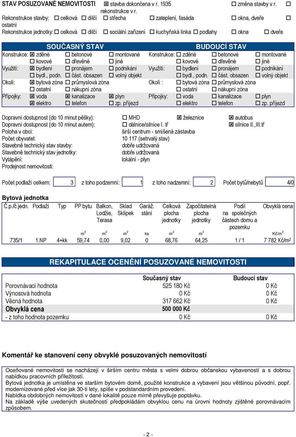 Konstrukce: zděné betonové montované Konstrukce: zděné betonové montované kovové dřevěné jiné kovové dřevěné jiné Využití: bydlení pronájem podnikání Využití: bydlení pronájem podnikání bydl., podn.