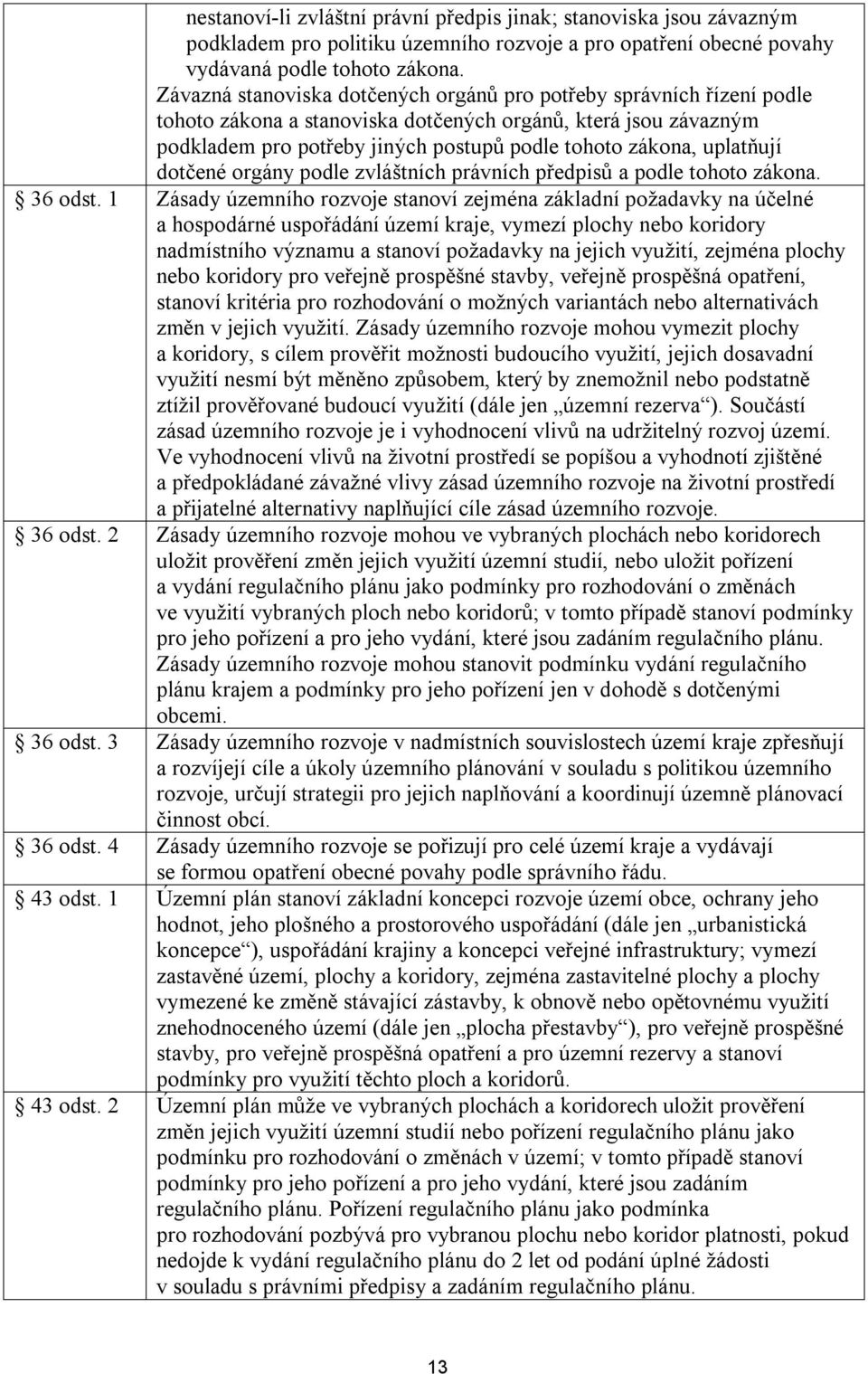 uplatňují dotčené orgány podle zvláštních právních předpisů a podle tohoto zákona. 36 odst.