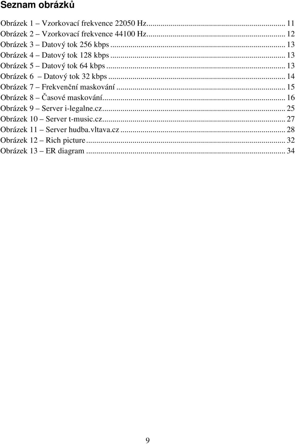 .. 13 Obrázek 6 Datový tok 32 kbps... 14 Obrázek 7 Frekvenční maskování... 15 Obrázek 8 Časové maskování.