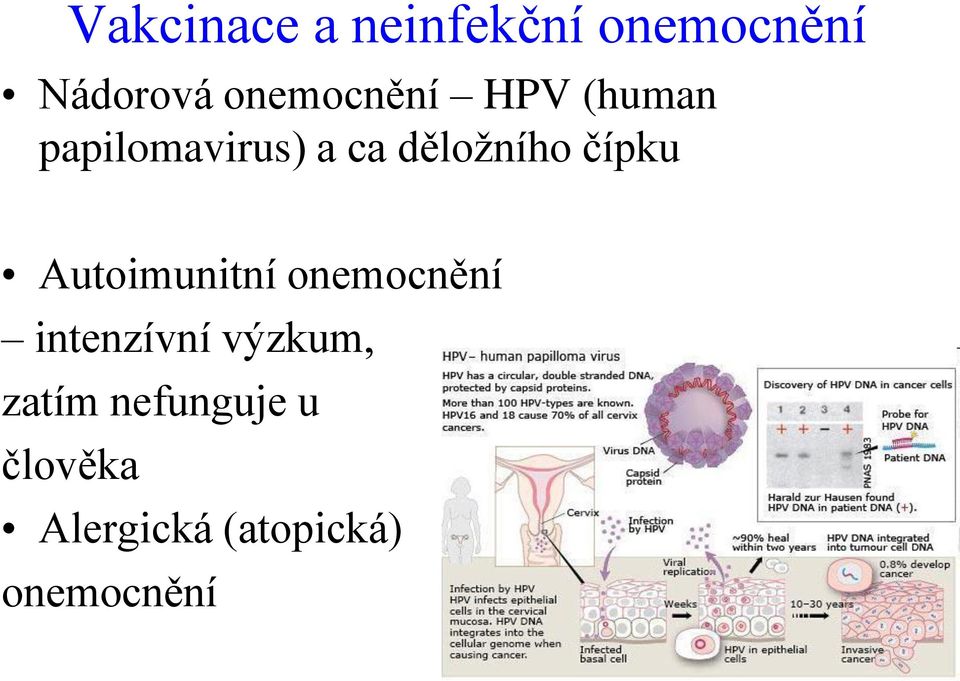 děložního čípku Autoimunitní onemocnění intenzívní