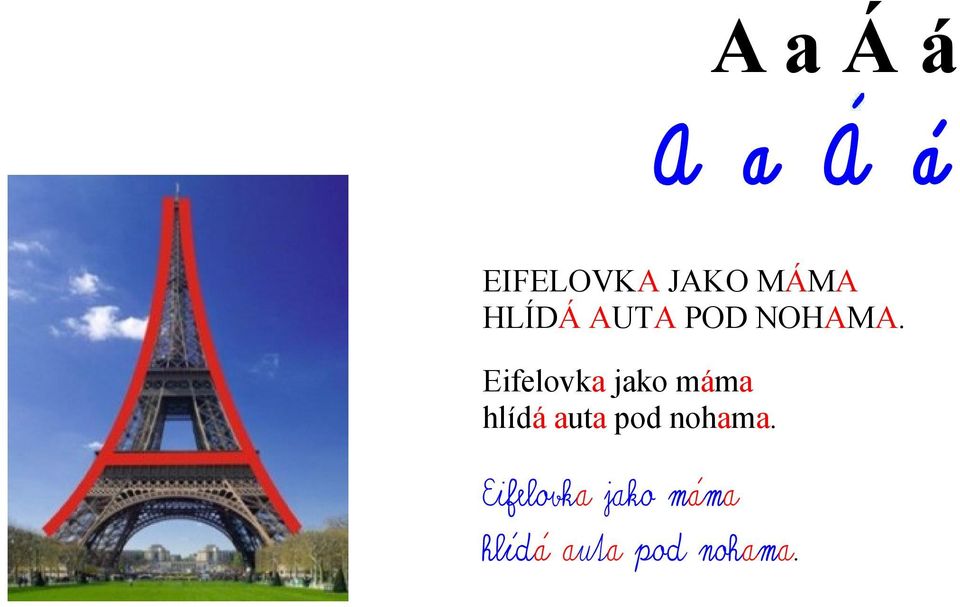 Eifelovka jako máma hlídá auta pod