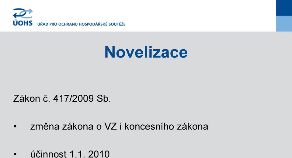 změna zákona o VZ i