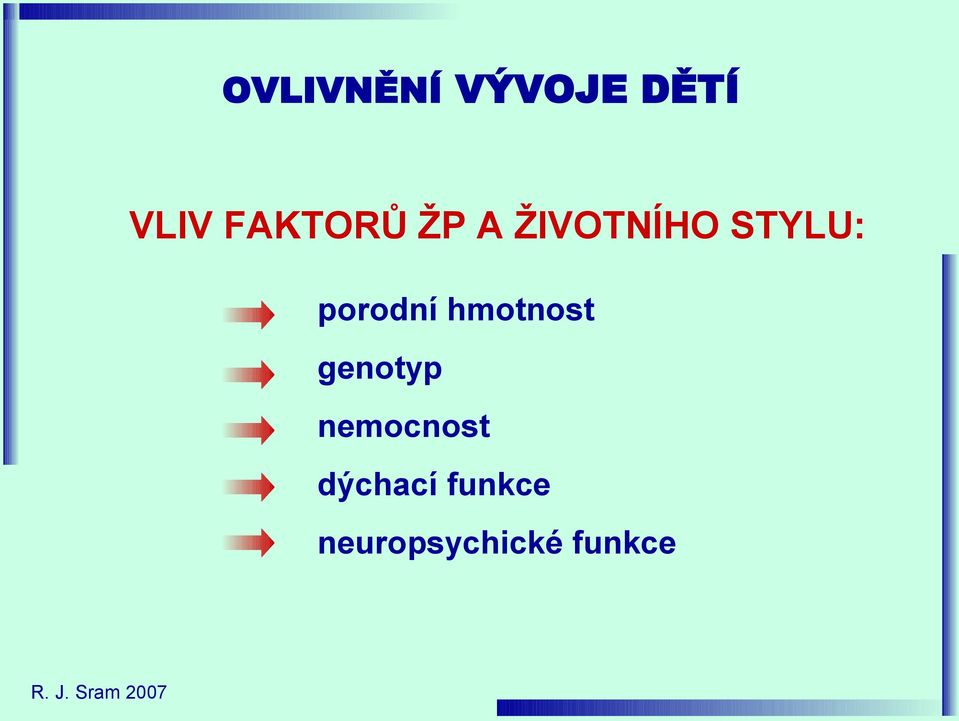 hmotnost genotyp nemocnost dýchací