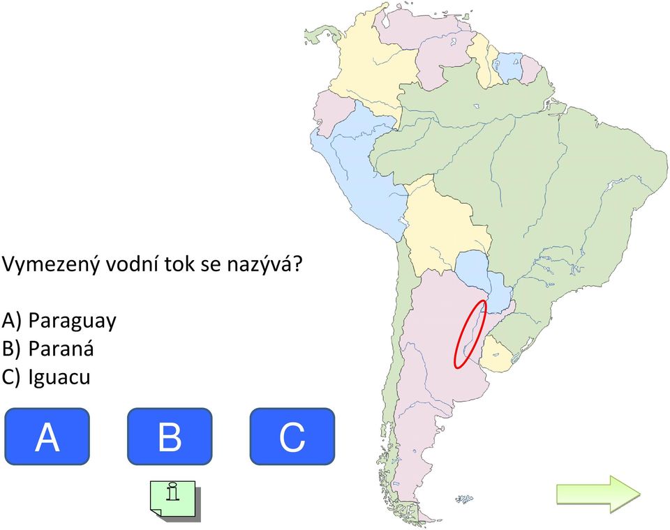 A) Paraguay B)