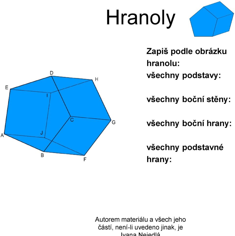 boční stěny: všechny boční