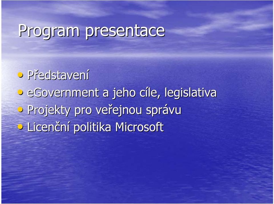 legislativa Projekty pro