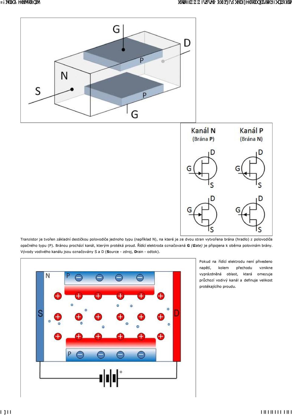 ŘÄdÄcÄ elektroda označovanå G (Gate) je připojena k oběma polovinåm bråny.