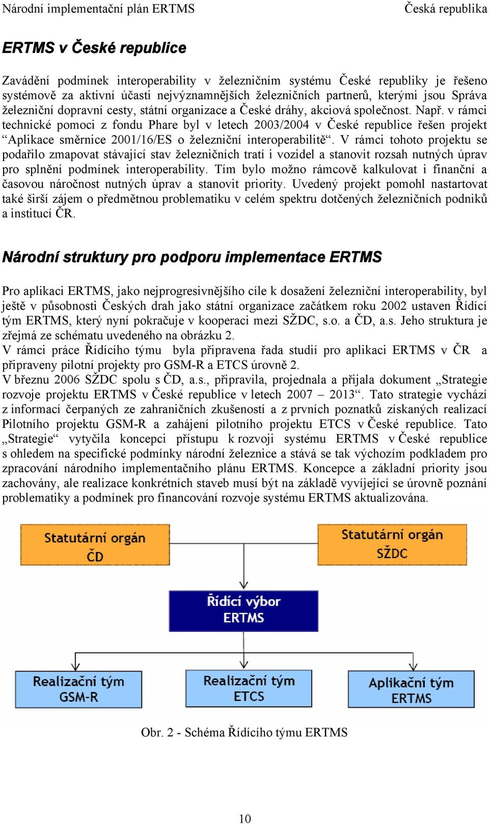 v rámci technické pomoci z fondu Phare byl v letech 2003/2004 v České republice řešen projekt Aplikace směrnice 2001/16/ES o železniční interoperabilitě.