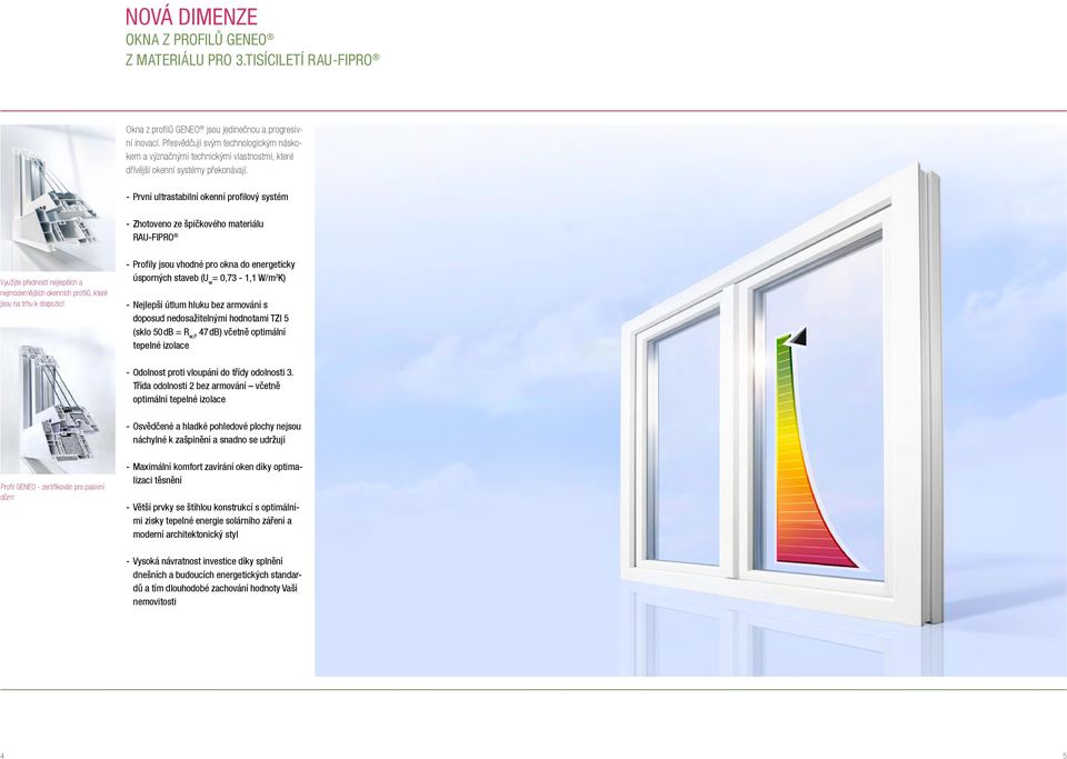 - První ultrastabilní okenní profilový systém - Zhotoveno ze špičkového materiálu RAU-FIPRO Využijte předností nejlepších a nejmodernějších okenních profilů, které jsou na trhu k dispozici!