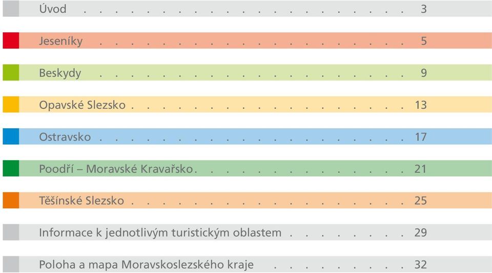 Slezsko 5 Informace k jednotlivým turistickým