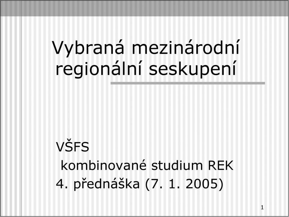 VŠFS kombinované studium