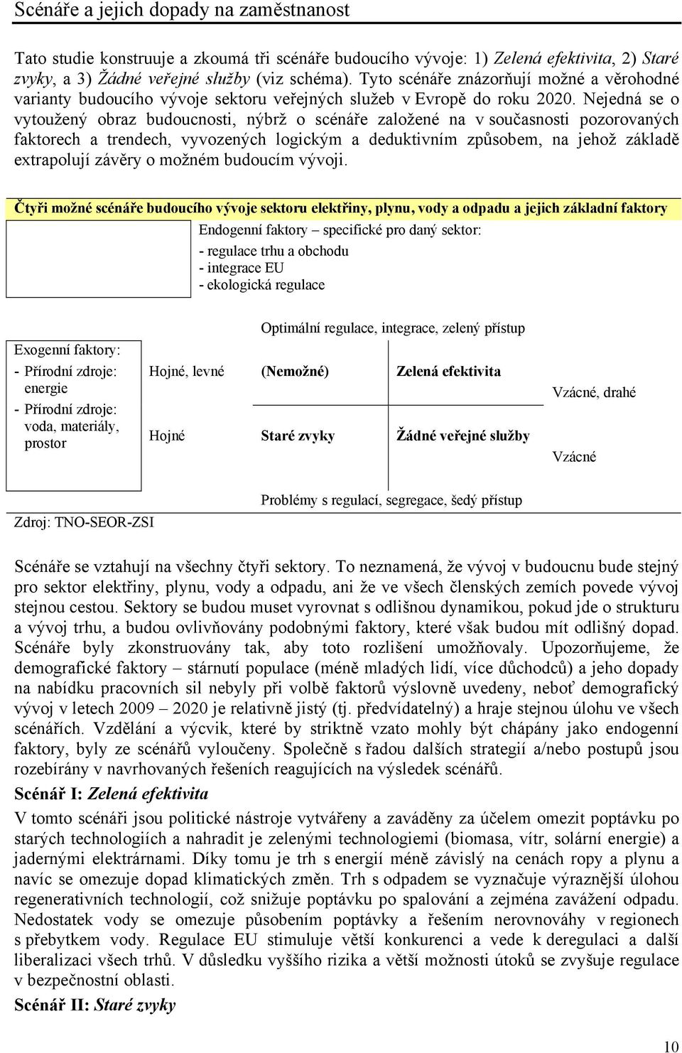 Nejedná se vytužený braz buducnsti, nýbrž scénáře zalžené na v sučasnsti pzrvaných faktrech a trendech, vyvzených lgickým a deduktivním způsbem, na jehž základě extraplují závěry mžném buducím vývji.