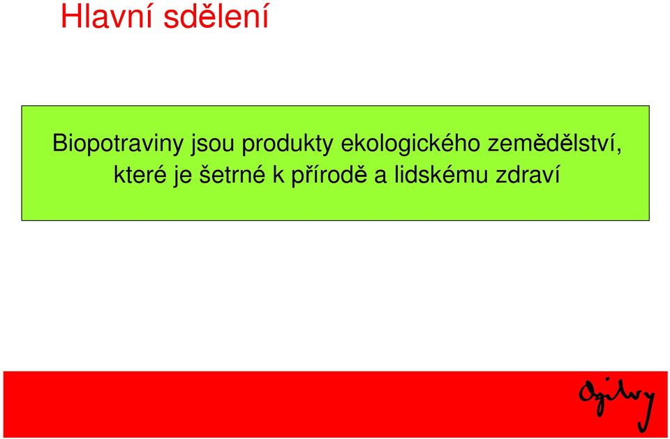 zemědělství, které je