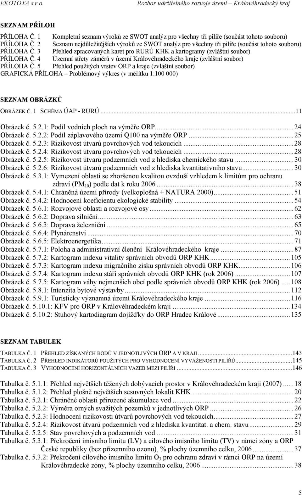 4 Územní střety záměrů v území Královéhradeckého kraje (zvláštní soubor) PŘÍLOHA Č.