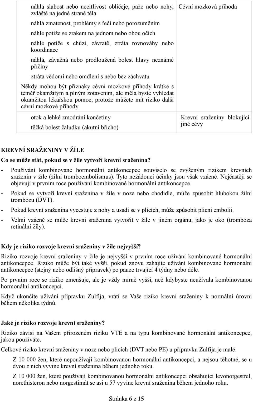 příhody krátké s téměř okamžitým a plným zotavením, ale měla byste vyhledat okamžitou lékařskou pomoc, protože můžete mít riziko další cévní mozkové příhody.