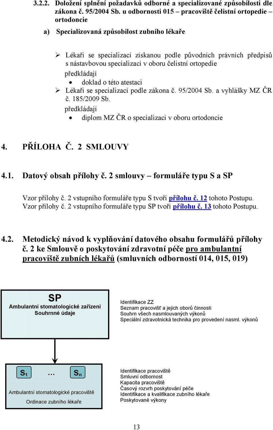 oboru čelistní ortopedie předkládají doklad o této atestaci Lékaři se specializací podle zákona č. 95/2004 Sb. a vyhlášky MZ ČR č. 185/2009 Sb.