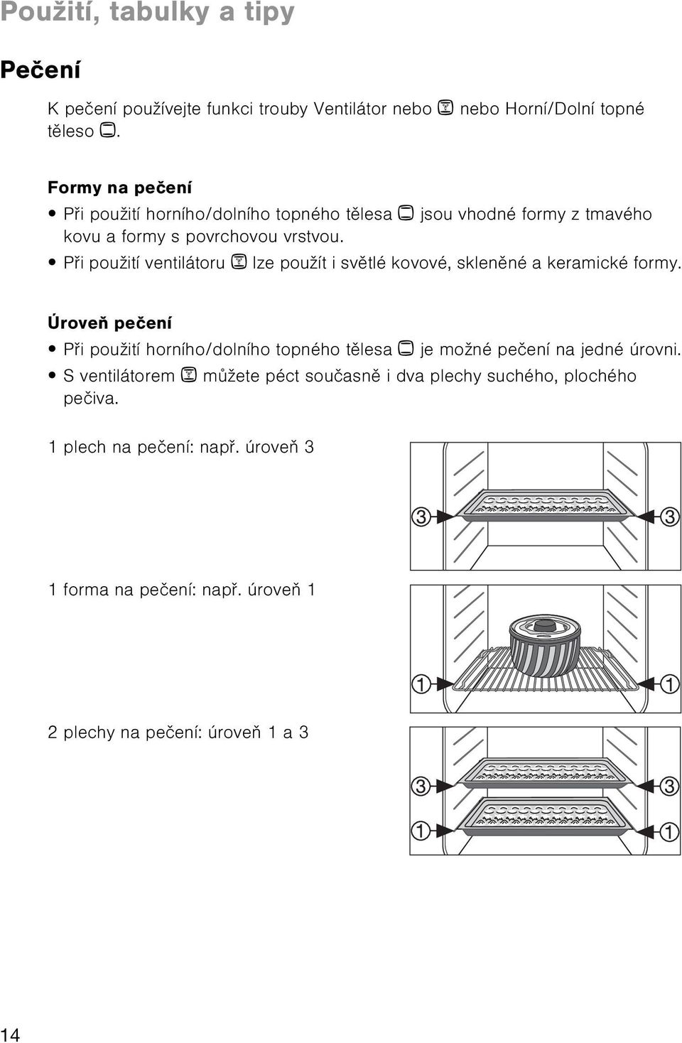 Pøi použití ventilátoru lze použít i svìtlé kovové, sklenìné a keramické formy.