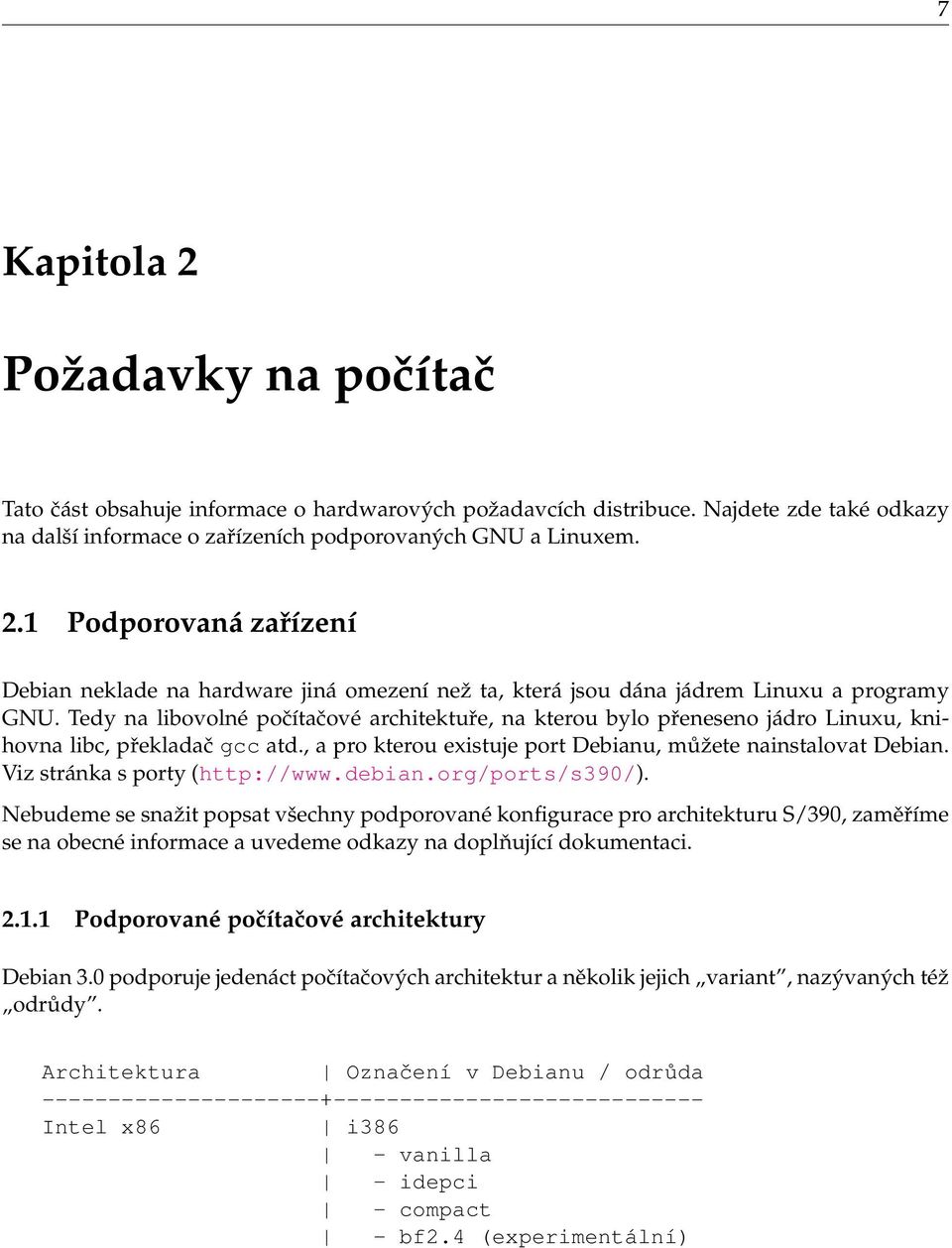 Viz stránka s porty (http://www.debian.org/ports/s390/).