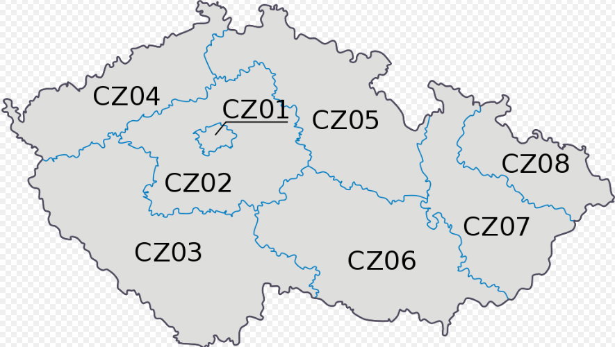 Pozn. Regionální rady regionů soudržnosti - Region soudržnosti odpovídá úrovni správního členění NUTS II.