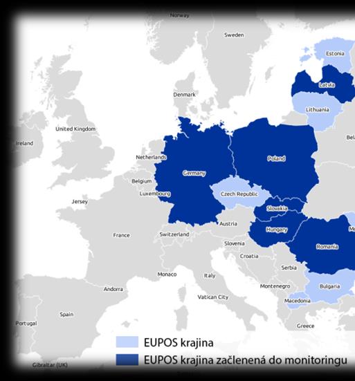 Monitoring kvality polohových služieb krajín iniciatívy EUPOS EUPOS je medzinárodná nezisková iniciatíva verejných inštitúcií krajín strednej a východnej Európy poskytujúcich služby GNSS na svojich