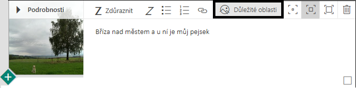 Zdůraznění důležitých míst obrázku umožní aplikaci Sway jeho lepší umístění ve finálním zobrazení. Uveďme si příklad, který využije obrázku 47.