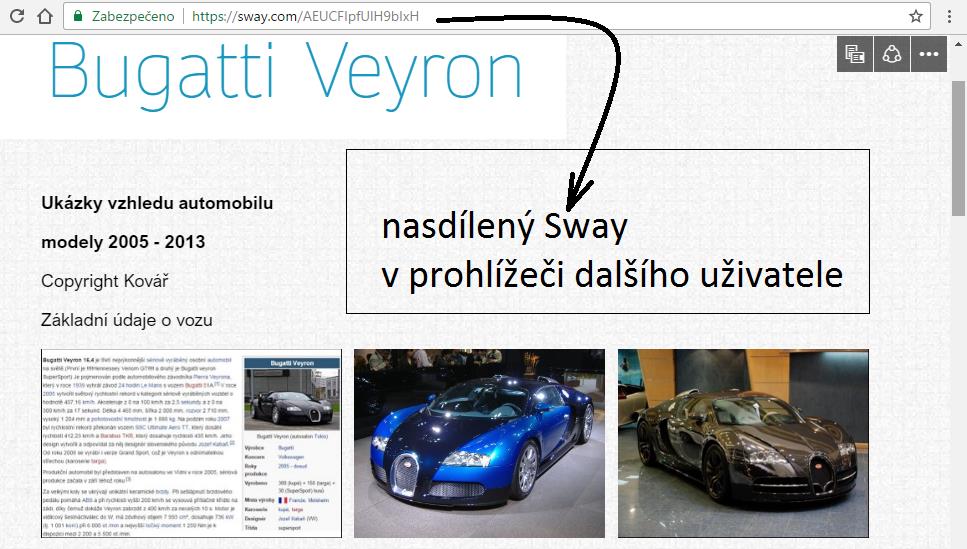 Obrázek 16 V dalším pokračování našeho učebního textu se seznámíme s tím, jak vytvořit vlastní prezentaci v prostředí Sway, prezentaci s obrázky, zvukovými nahrávkami i videem.