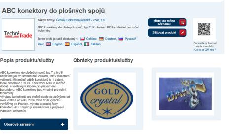 cz profil firmy a produktu překlad zápisu 6 jazyků optimalizace 75 %