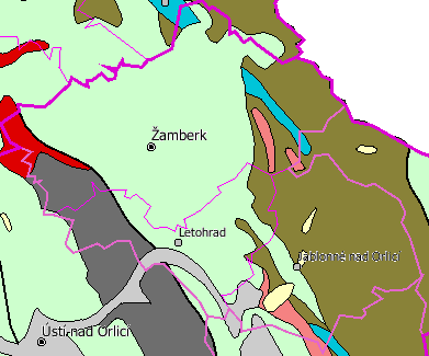 Z hlediska geologické charakteristiky lze na zájmovém území zastihnout dle regionálního geologického členění tři základní jednotky Českého masívu: krystalinikum - prevariské paleozoikum (součást