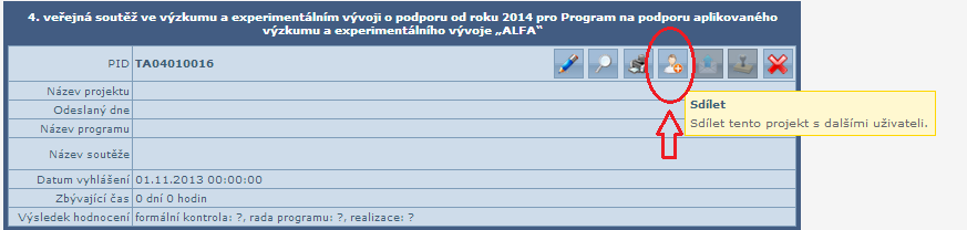 C. Informační systém 1. Jak může další účastník přistupovat k projektu v informačním systému?