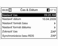 Prístroje a ovládacie prvky 105 Ak klesne vonkajšia teplota na 3 C, na informačnom centre vodiča s displejom vyššej úrovne alebo kombinovanom displeji vyššej úrovne sa zobrazí varovná správa.