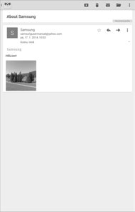 Komunikace Čtení zpráv Odstraňování zprávy. Ponechání zprávy pro dlouhodobé uložení. Přidání této e-mailové adresy do seznamu kontaktů. Náhled přílohy. Označení zprávy jako nepřečtené.