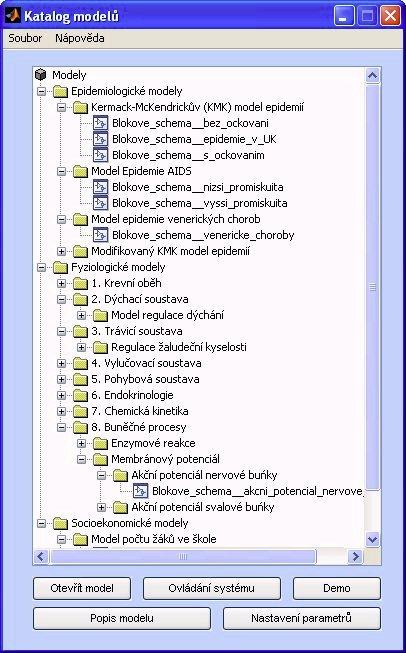 2 Systém pro prezentaci modelů 2.2.1 Hlavní programová nabídka Základ uživatelského rozhraní tvoří hlavní programová nabídka, která se zobrazí hned po spuštění programu (obr. 2.1.). Obr. 2.1. Hlavní programová nabídka Programová nabídka je rozdělena na několik základních ovládacích prvků.