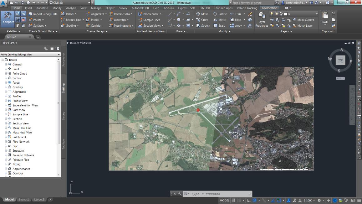 Zachycení reality (ReCap) Podpora pro zachycení reality je v AutoCAD Civil 3D 2015 výrazně lepší. Nově nástroj poskytuje lepší výkon, je tak při práci se soubory mračen bodů flexibilnější.