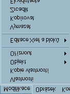 Filip Čmiel, AutoCAD 96 4.1. Editace a výběr objektů Editační funkce umožňují úpravy již dříve nakreslených objektů. Editační příkazy se nacházejí v roletovém menu Modifikace (viz. obr. 4-1).