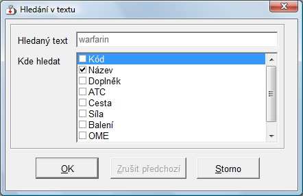 Kde se v programu MEDICUS používají Lékové informace Lékové informace jsou lékaři k dispozici: a) při zápisu medikace -(volba Ambulance, Medikace, klávesa F5 při zápisu léku ), b) při vystavování