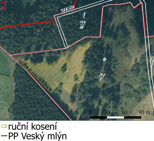 Název akce PPK: Péče o NPP Na Požárech číslo akce: 4 Číslo smlouvy: Dotační titul: Zhotovitel: PPK-4c/44/13 A1.4a František Groessl Lokalita: NPP Na Požárech, k.ú. Jedlina (p.p.č. 259, 264, 266/1, 266/2) Popis opatření: Cena: PP Veský mlýn, k.