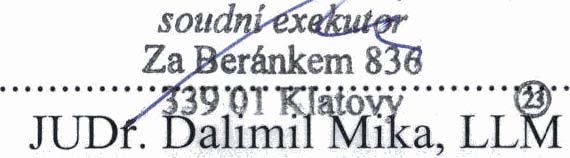 (2) druha strana protokolu sepsankho u Okresniho soudu v Klatovech dne 15.2.2013 v souladu s bodem 8 Elanku 11. pfechodnjrch ustanoveni a. E. 39612012 Sb. Pof. E. Spisovd znaeka: ~Eastnik fizenilopravnen$: ~Eastnik fizenilpovinn$: Okresni sprava soc.