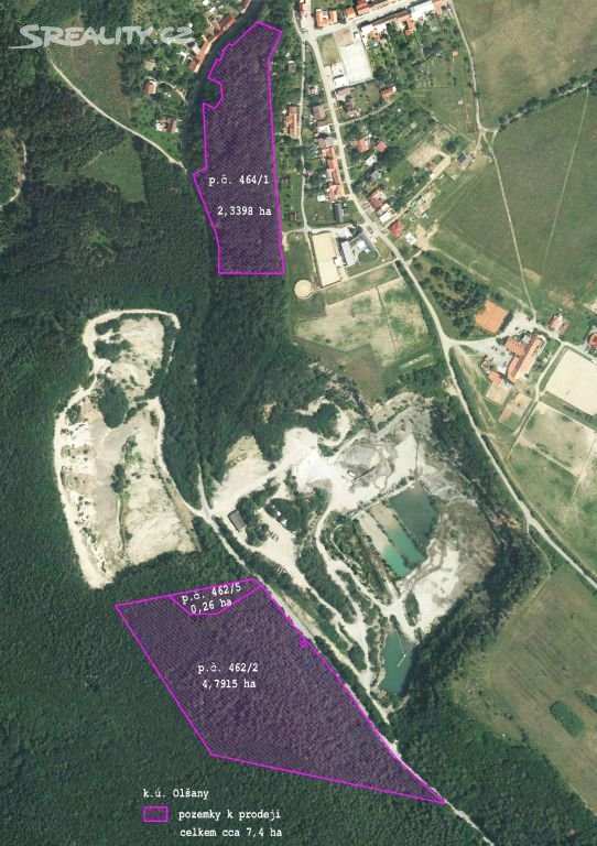 5 Prodej, pozemek les, 74 000 m² Celková cena: 900 000 Kč Cena za m²: 12 Kč za m² Adresa: Olšany (okres Vyškov) Datum aktualizace: 12.05.