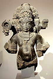 Obrázek znázorňuje Brahmu, první bytost ve